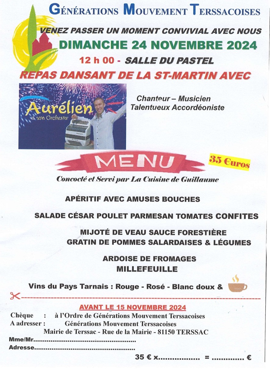 Repas St martin