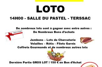 Loto dimanche 13 octobre à 14H salle du pastel